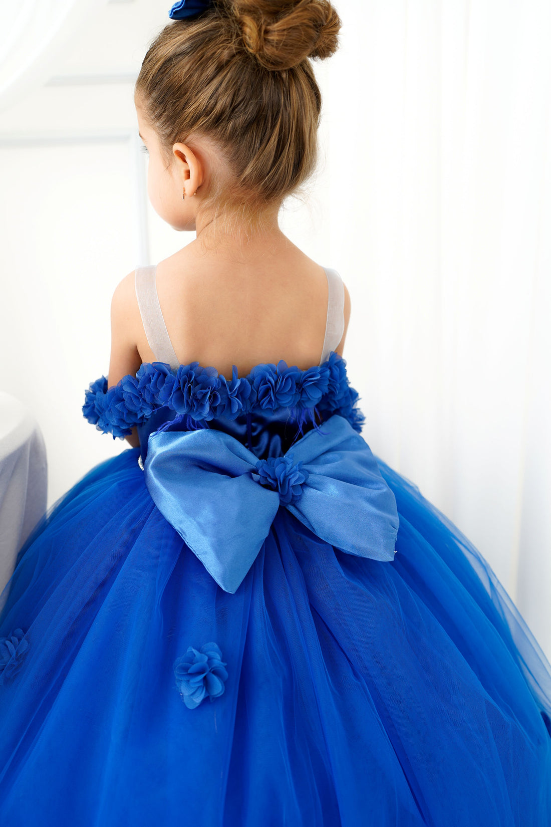 Rebecca girl dress royal blue Baby Girl Dress for Special Occasion