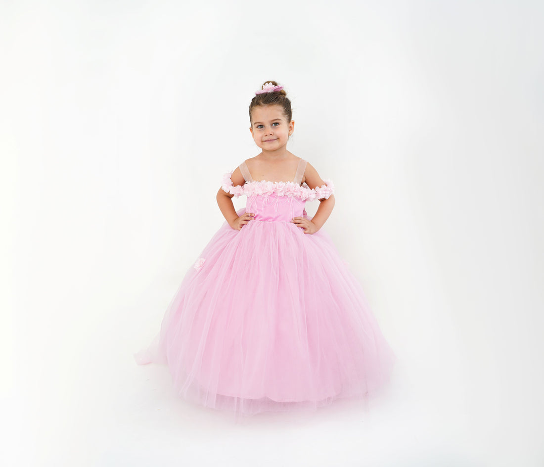 Rebecca flower girl dress pink Baby Girl Dress for Special Occasion