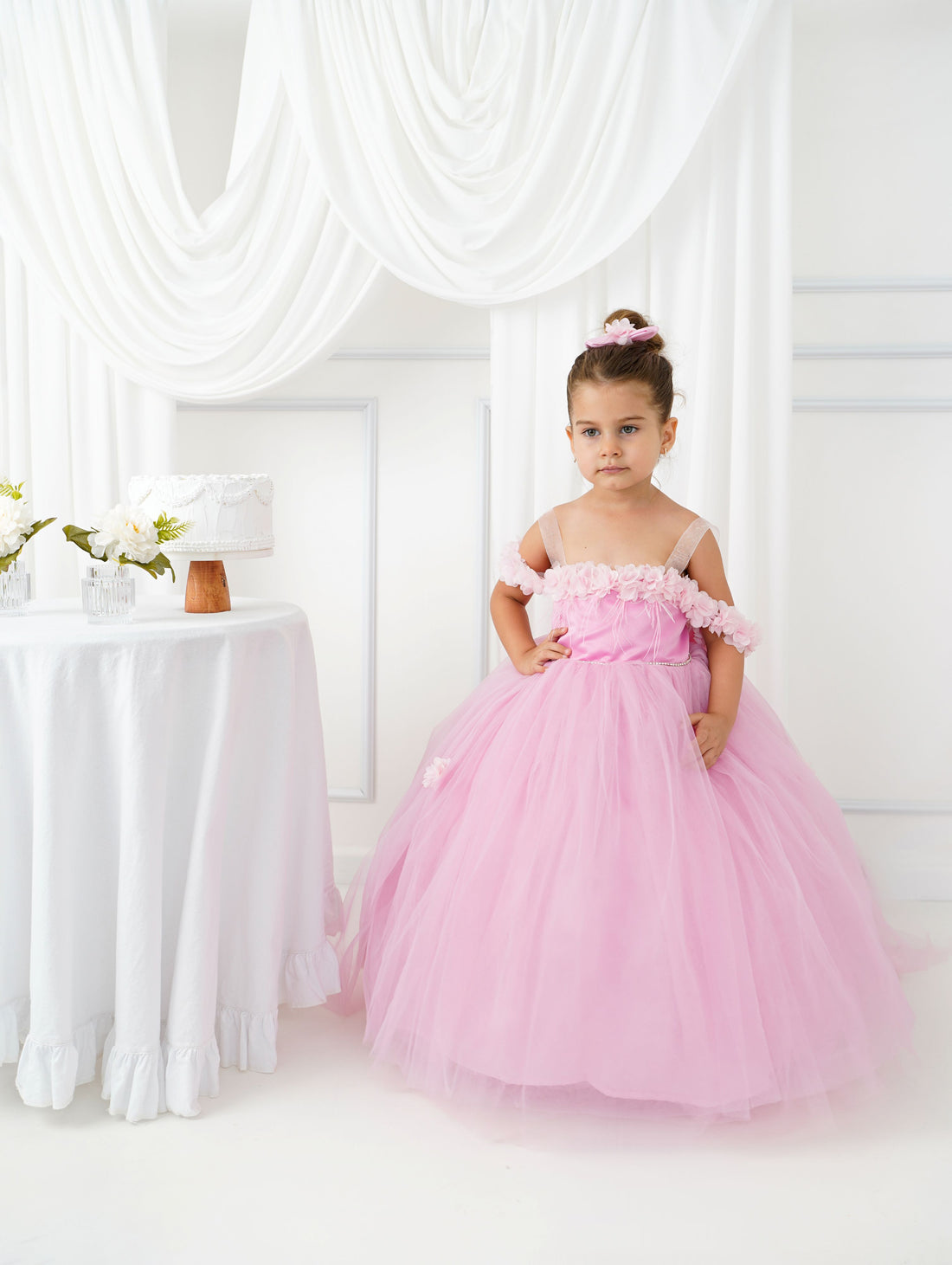 Rebecca flower girl dress pink Baby Girl Dress for Special Occasion