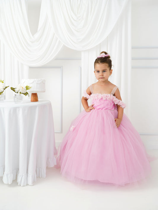 Rebecca flower girl dress pink