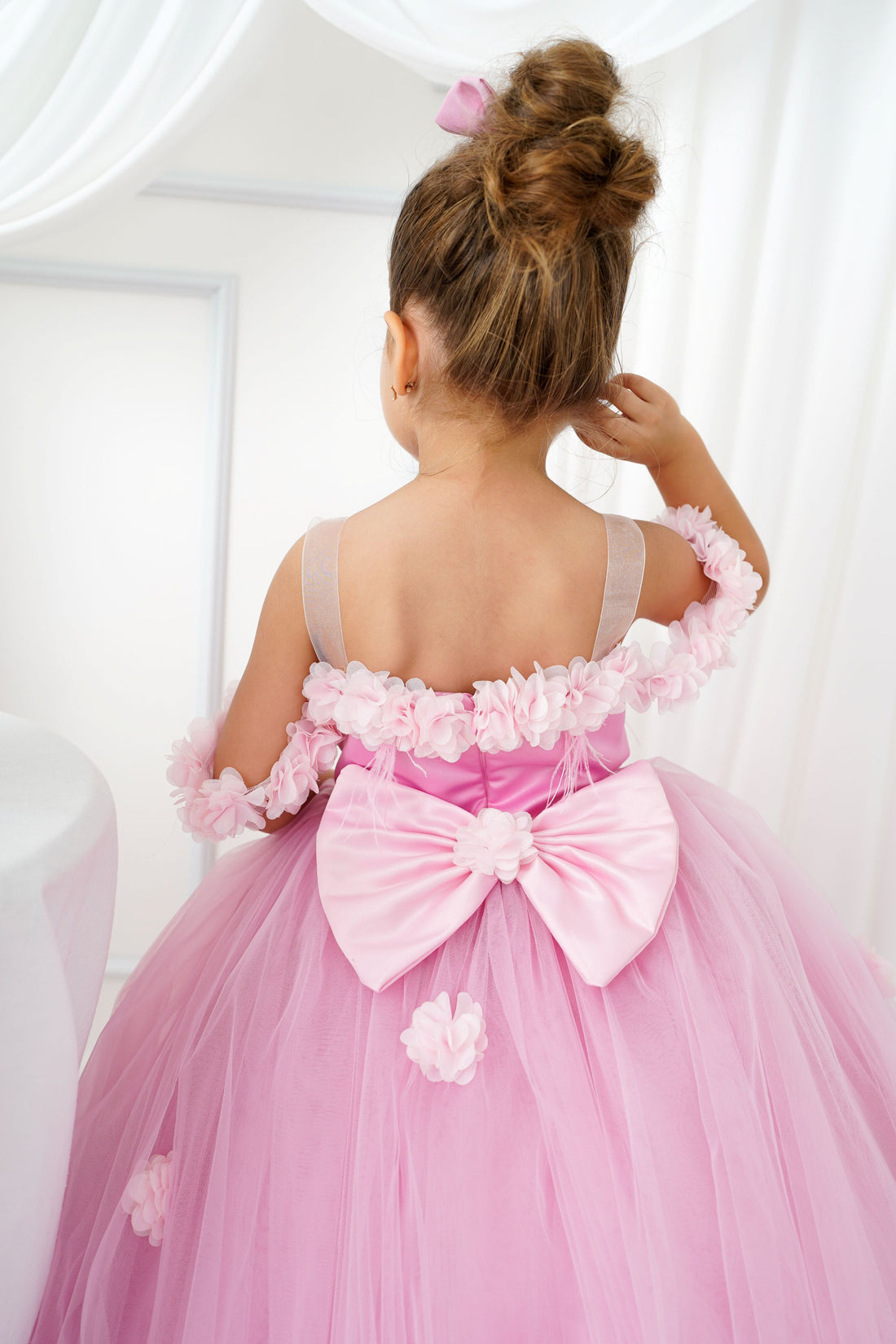 Rebecca flower girl dress pink Baby Girl Dress for Special Occasion
