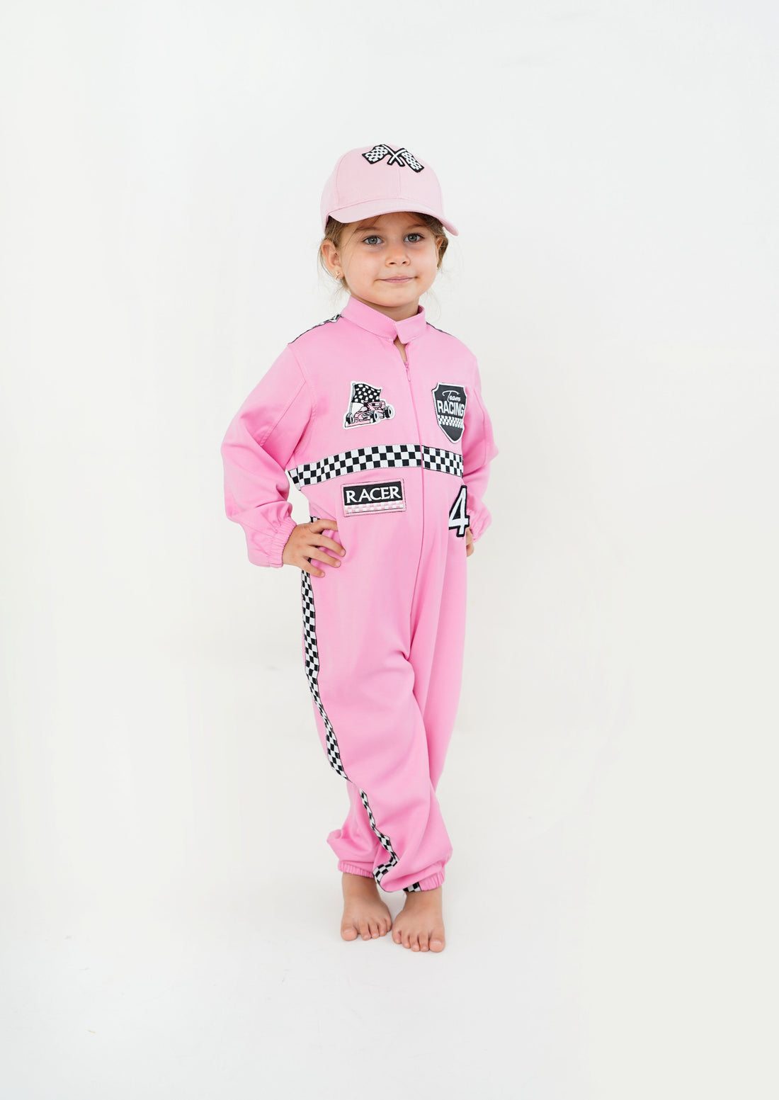 Pink Race F1 costume toddler Baby Girl Dress for Special Occasion