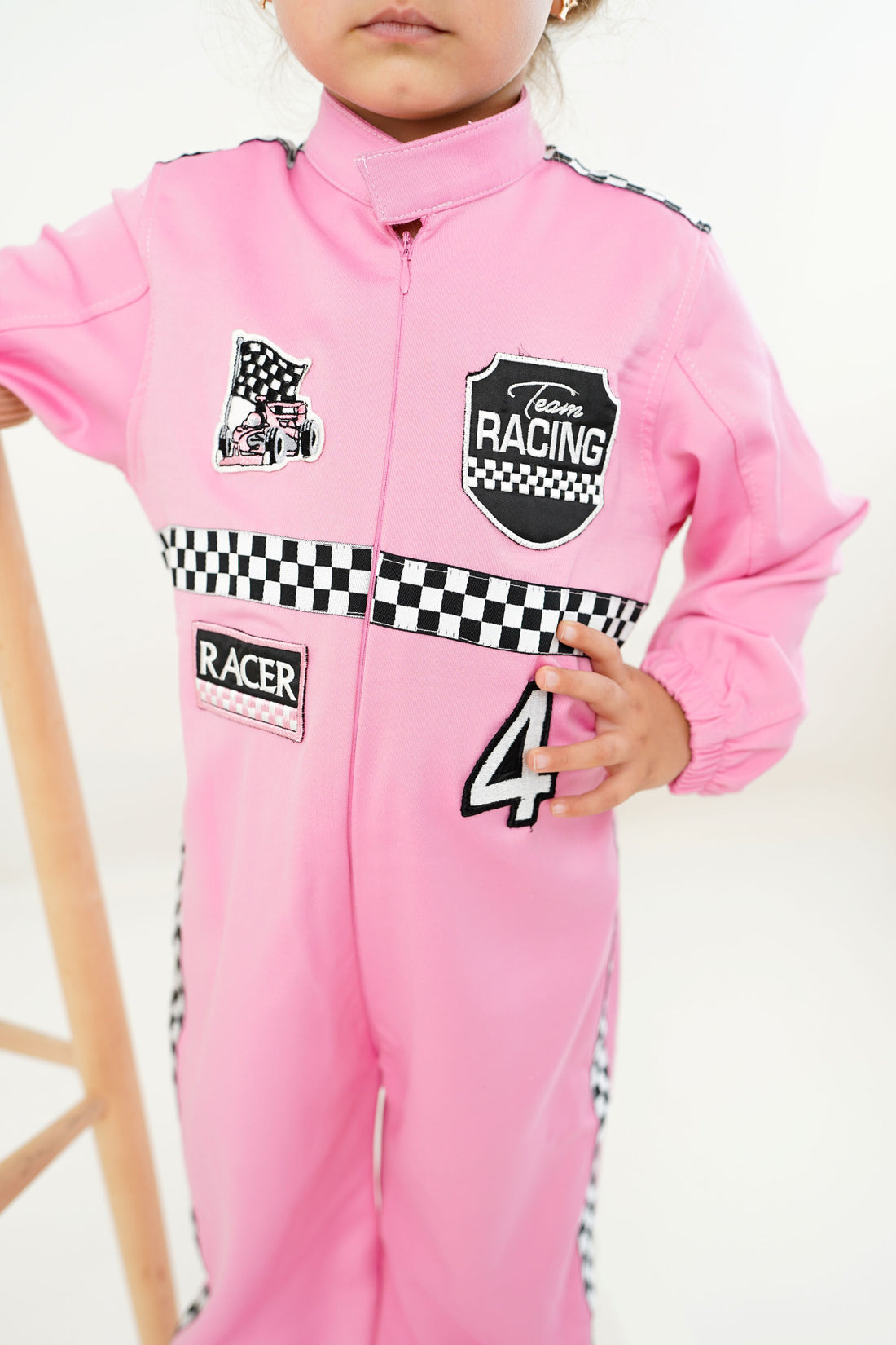 Pink Race F1 costume toddler Baby Girl Dress for Special Occasion