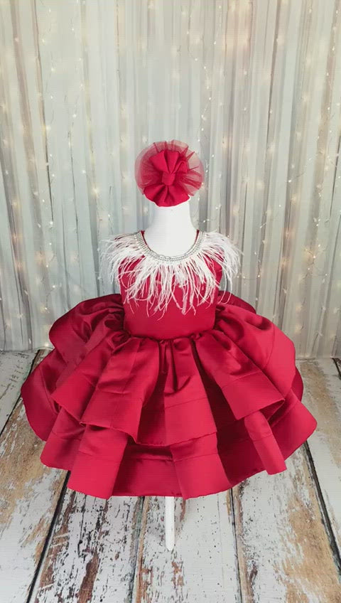 Girl Red Dress