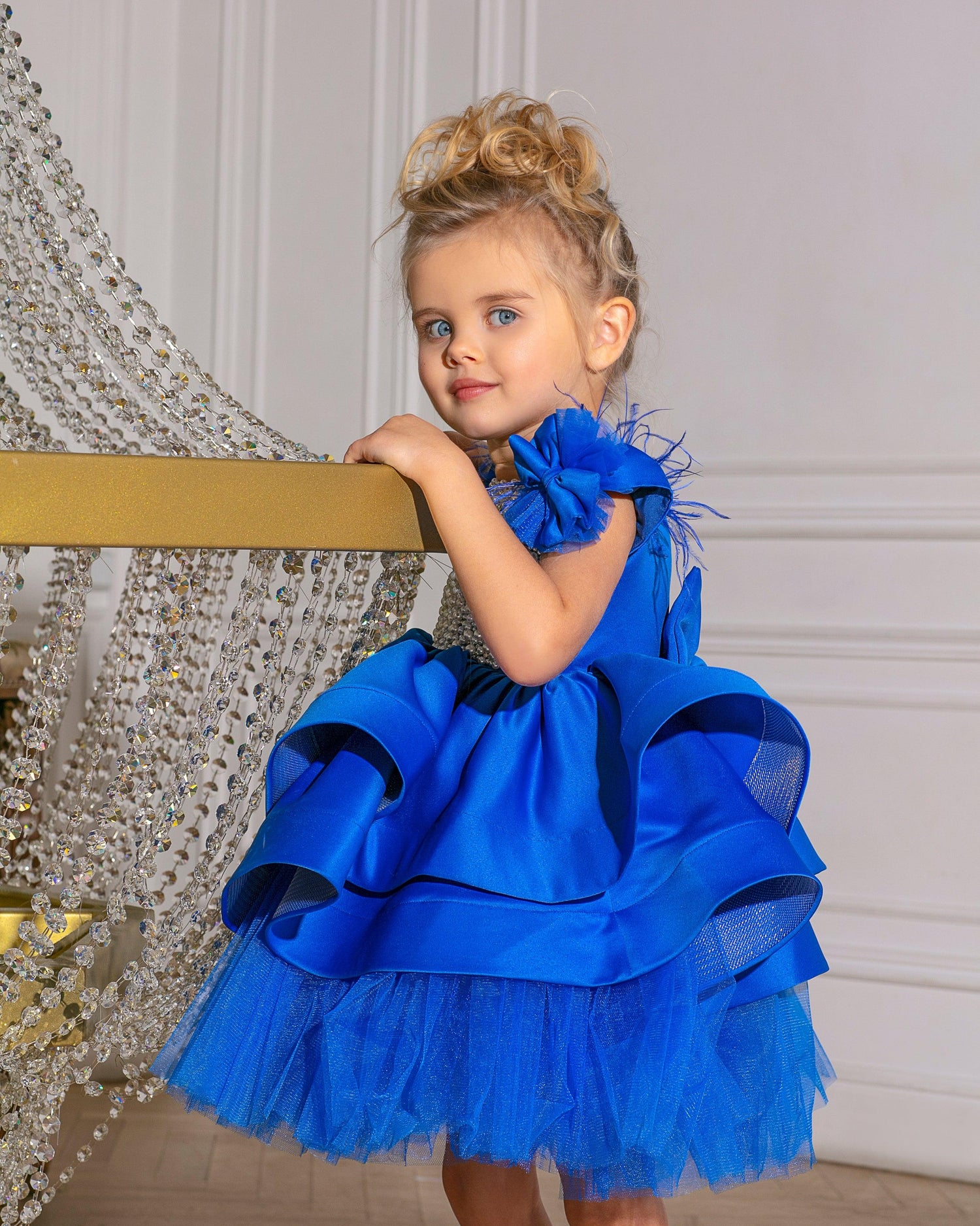 Girl Dress Royal Blue