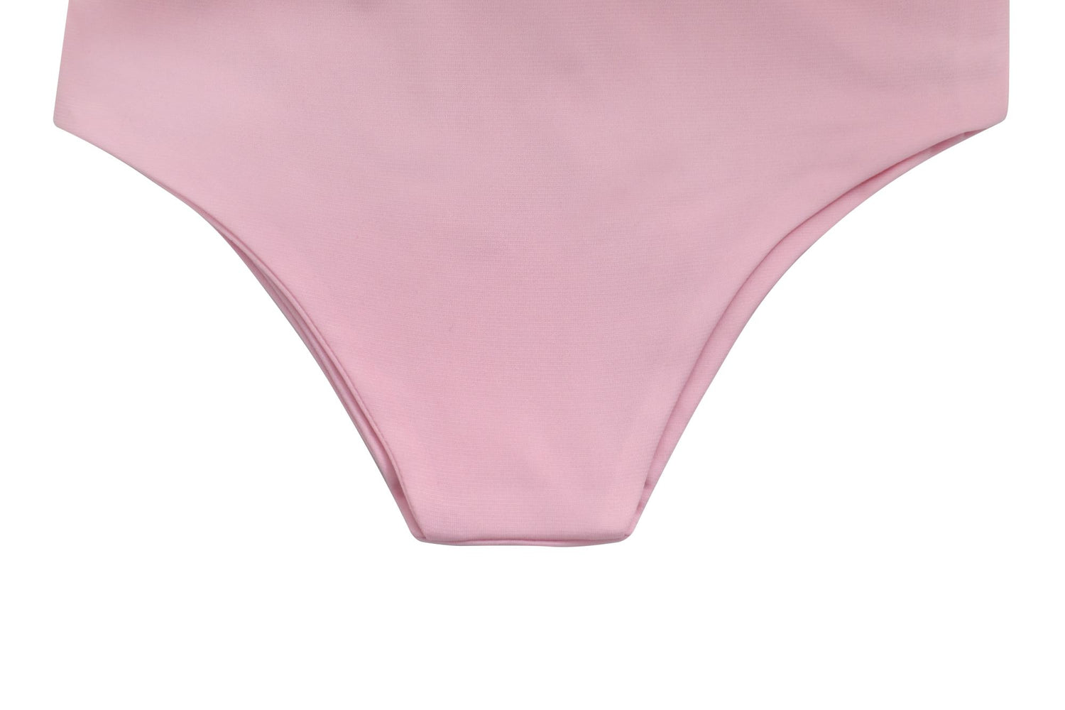 a pink bikini bottom with a high waist