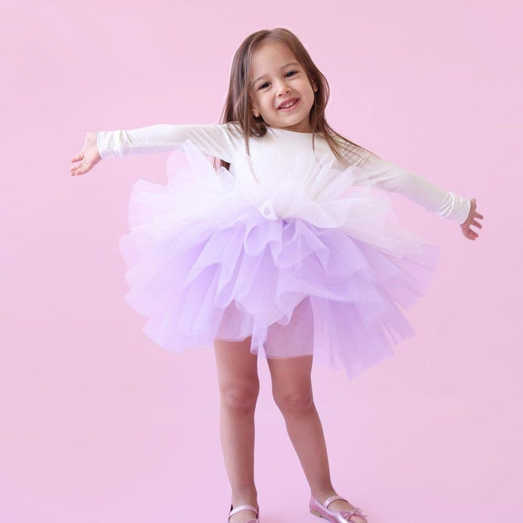 Ballerina tutu white  lilac