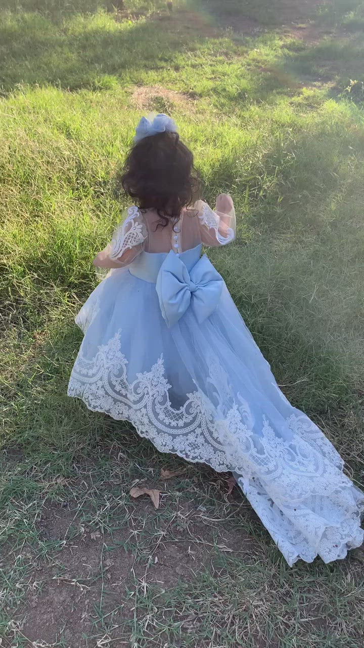 Girl Dress Sky Blue 