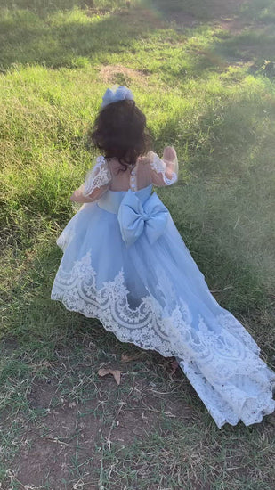 Girl Dress Sky Blue 