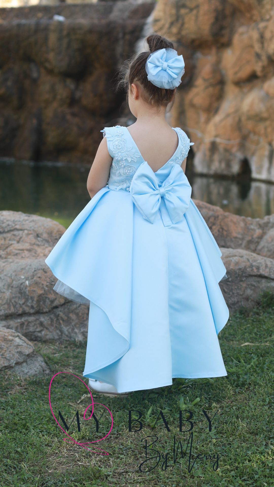 Bonita Blue Dress | Baby Blue Dress | MyBabyByMerry
