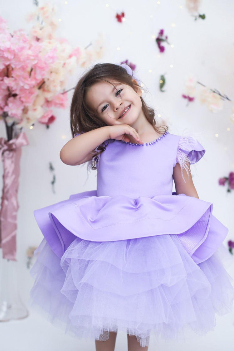 Amber girl dress lilac