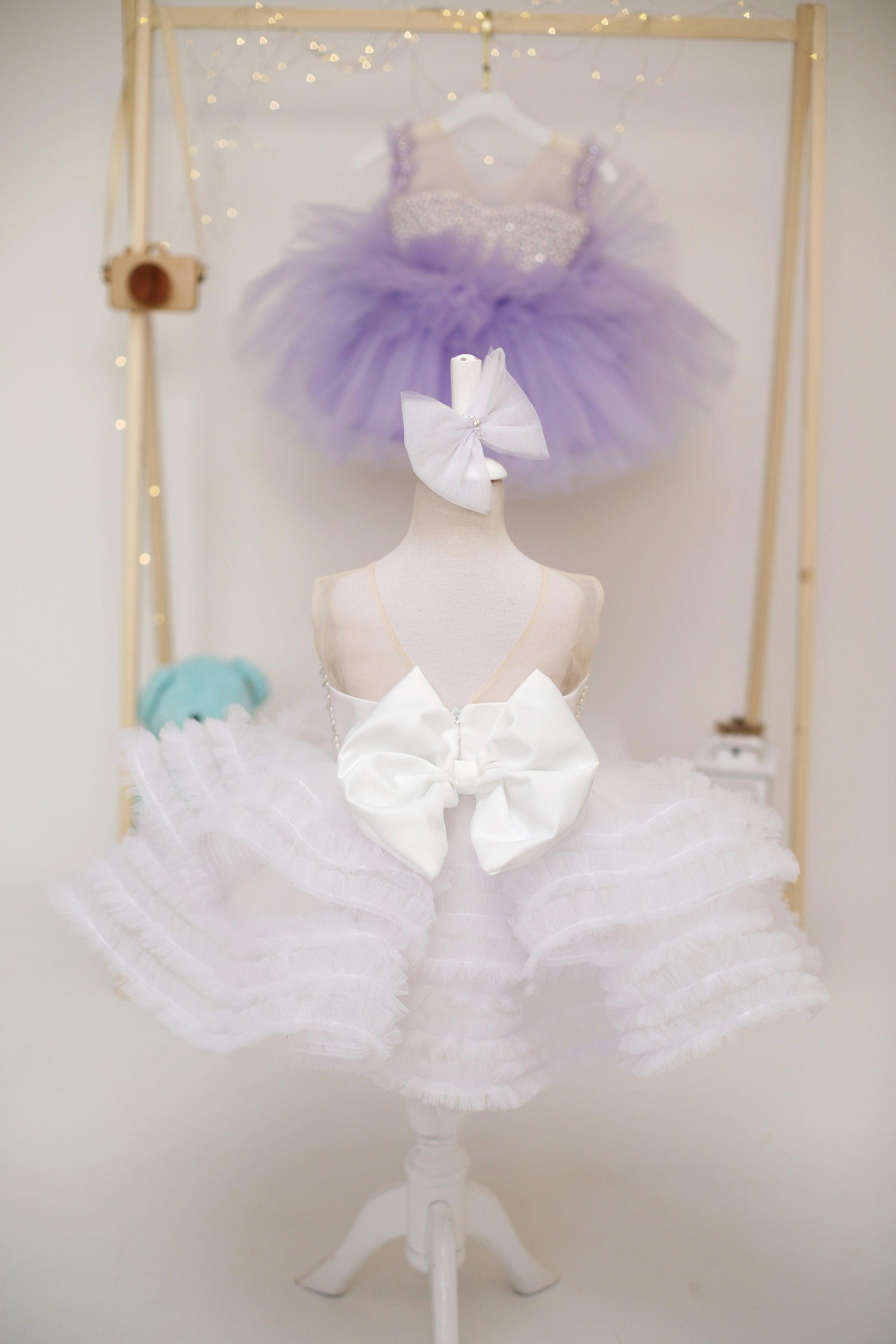 White Pearl Embellished Dress