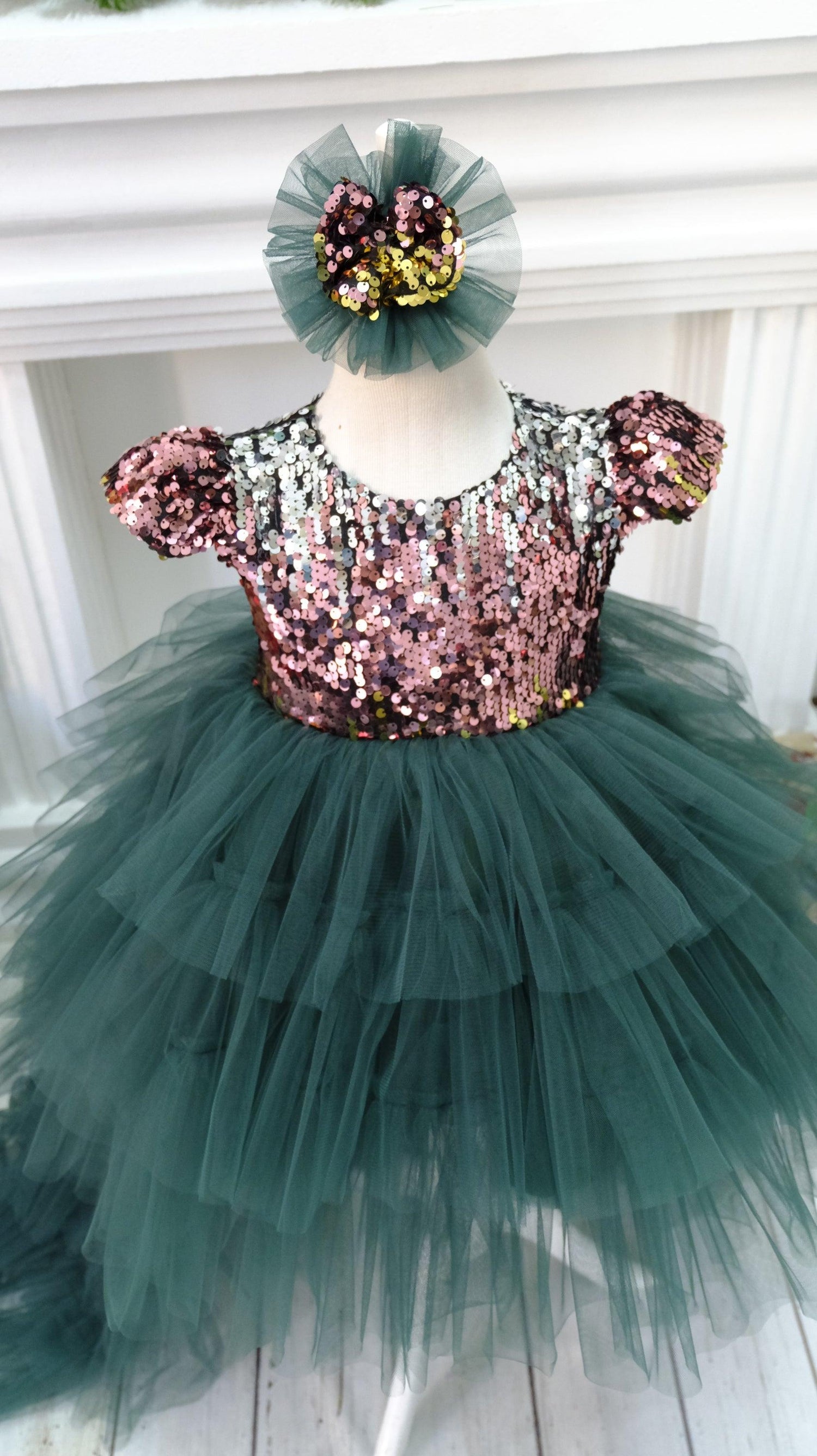 Green Ruffle Dress | Kids Ruffle Dress | MyBabyByMerry MyBabyByMerry Green Ruffle Dress | Kids Ruffle Dress | MyBabyByMerry MyBabyByMerry