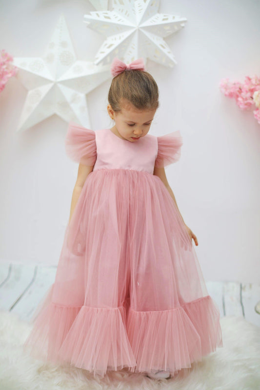 Emma cute blush baby girl dress