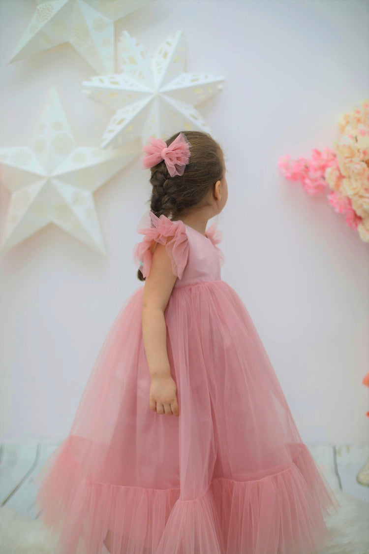 Marinela Flower girl Dress blush - MyBabyByMerry 