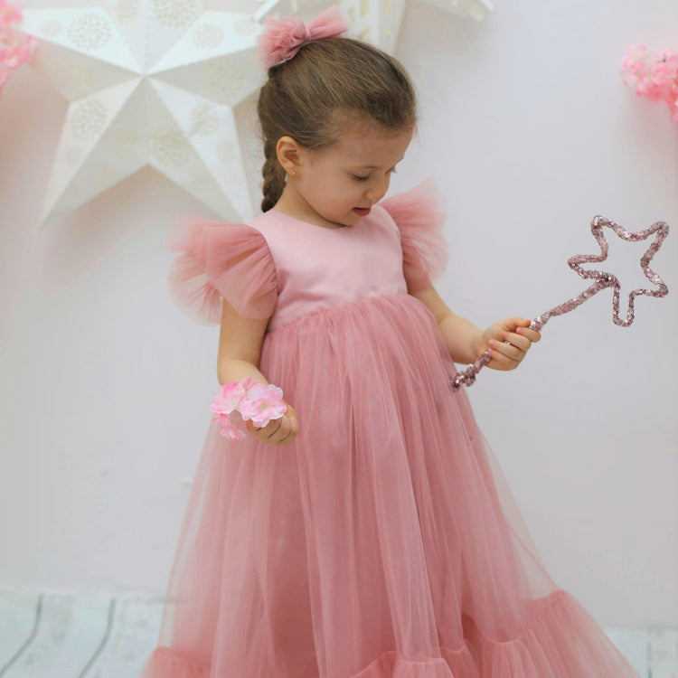 Emma cute blush baby girl dress