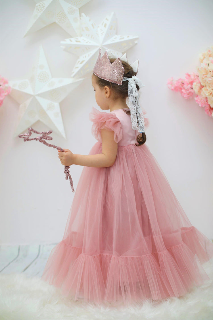 Marinela Flower girl Dress blush - MyBabyByMerry 