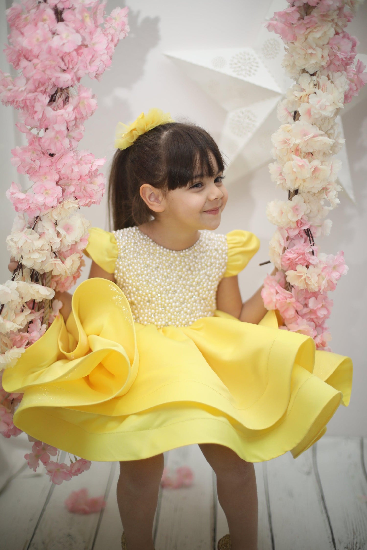 Girl Dress Yellow