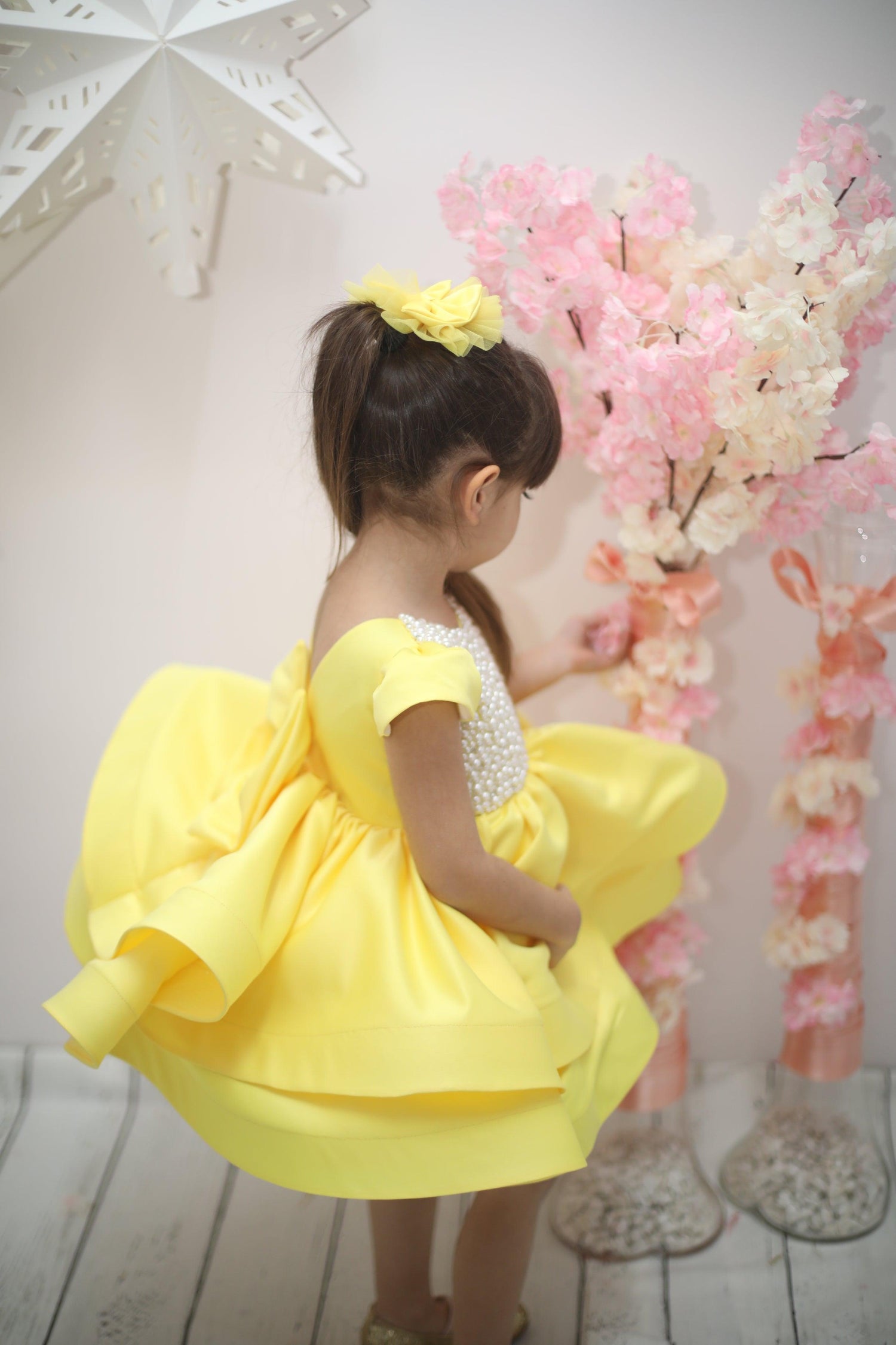 Girl Dress Yellow