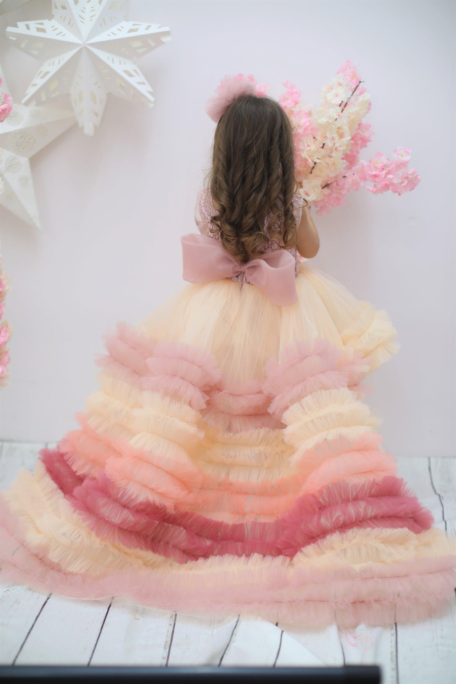 Little Girl Rainbow Dress 