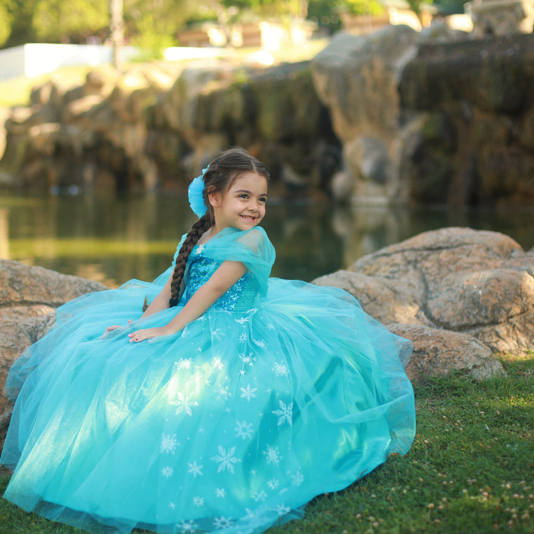 Luxury Elsa Dress, Frozen Blue Birthday Sequin Dress - Etsy