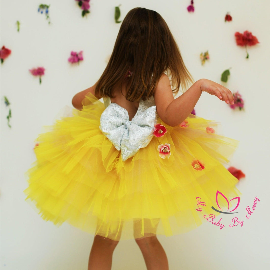Rustic flower girl baby dress Baby Girl Dress for Special Occasion