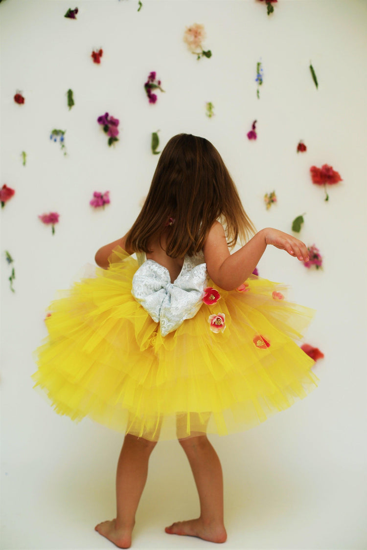 Rustic flower girl baby dress