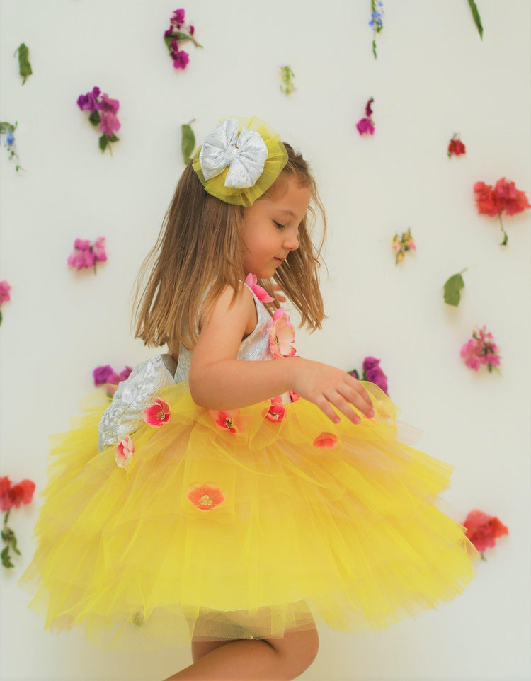 Rustic flower girl baby dress