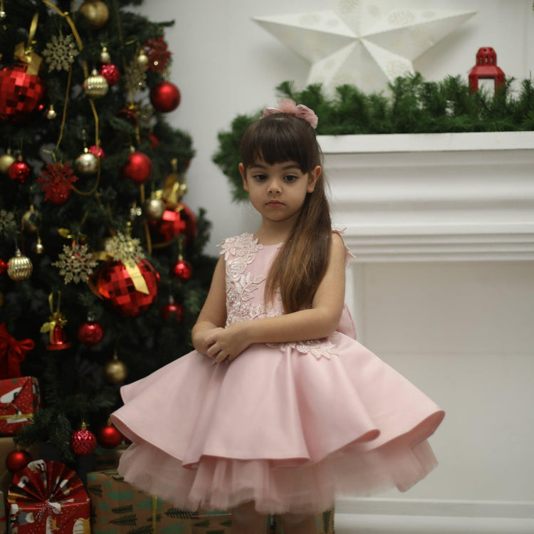 Bonita girl dress blush