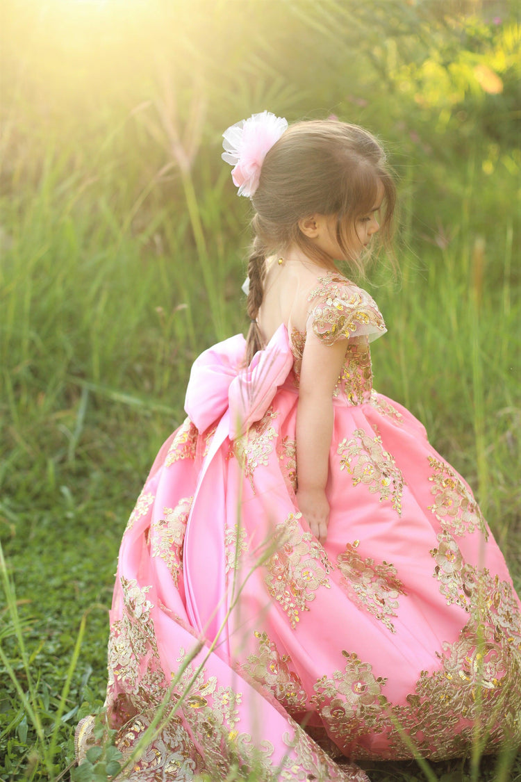 Princess Charlotte Dress Long - MyBabyByMerry 