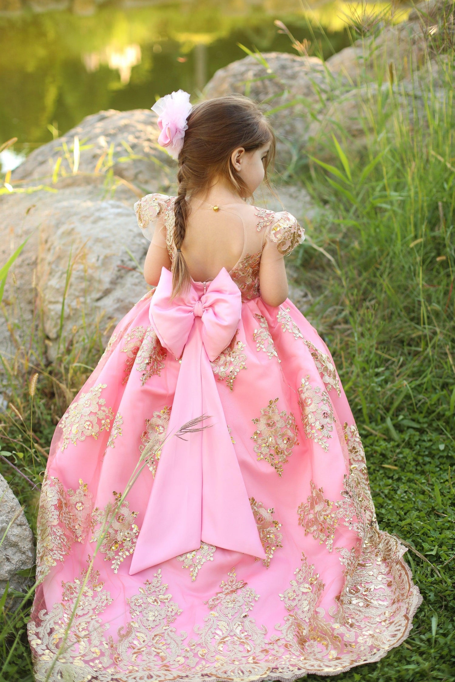 Princess Charlotte Dress Long - MyBabyByMerry 