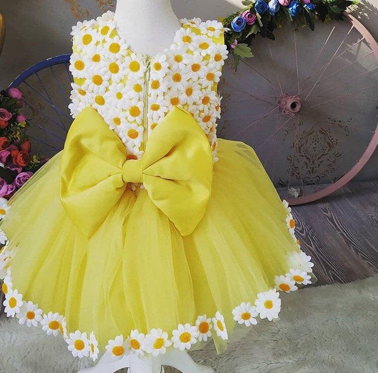 Sunflower Tutu Dress - MyBabyByMerry 