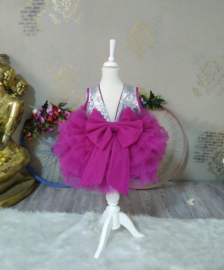 Pink Elif Dress - MyBabyByMerry 