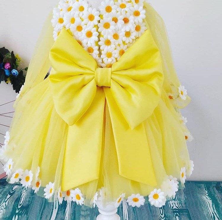 Sunflower Tutu Dress - MyBabyByMerry 