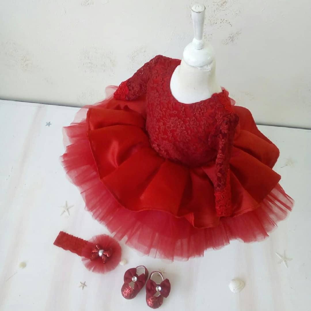 Red Merry Dress - MyBabyByMerry 