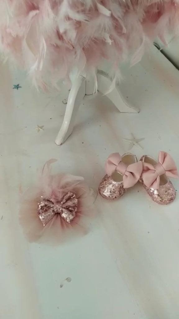 Personalized Shiny Shoes and Matching Head Accessory - MyBabyByMerry 