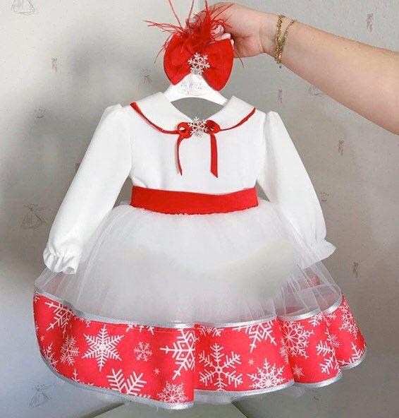 Winter Dress for Special Occasion - MyBabyByMerry 