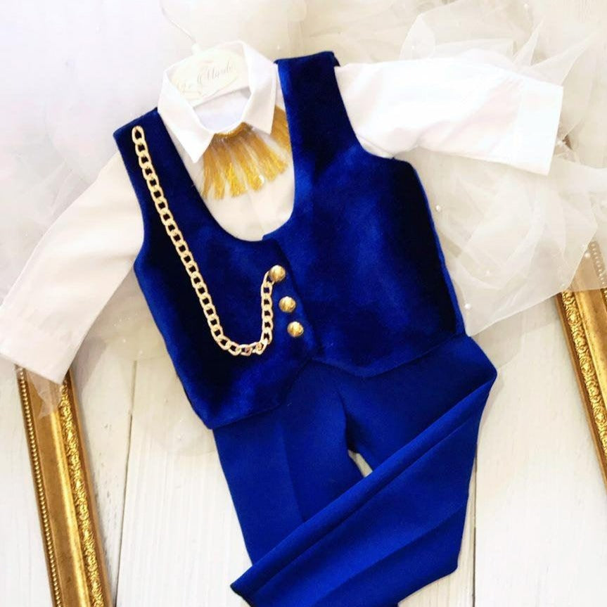 Adorable baby boy jumpsuit in royal blue, featuring a comfortable and stylish design. Perfect for everyday wear or special occasions, this jumpsuit offers a vibrant color and a cozy fit for your little one. Baby Girl Dress for Special Occasion