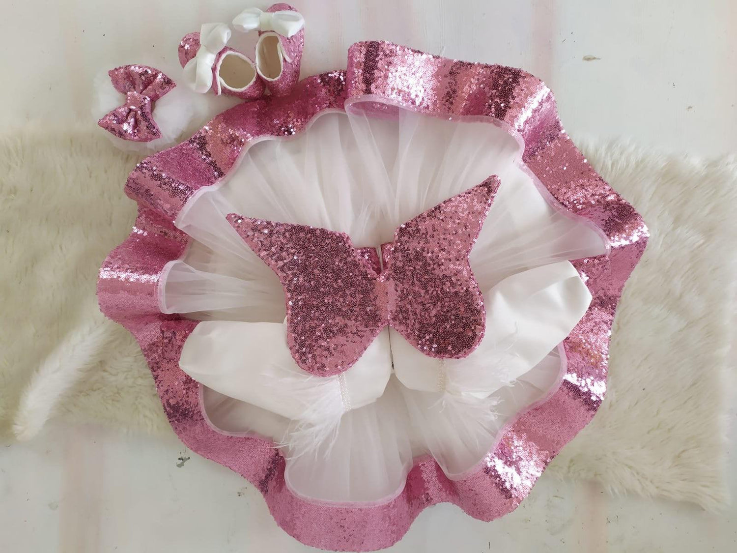 Pink Angela Girl Dress - MyBabyByMerry 