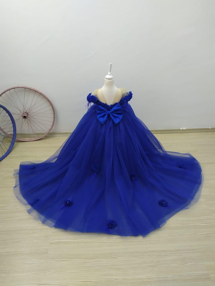 Flowergirl dress Blue - MyBabyByMerry 
