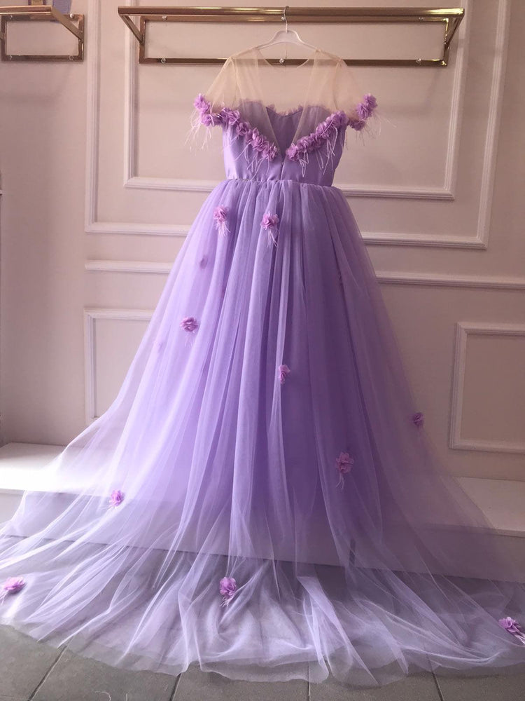 Rebecca Mother Lilac Dress - MyBabyByMerry 
