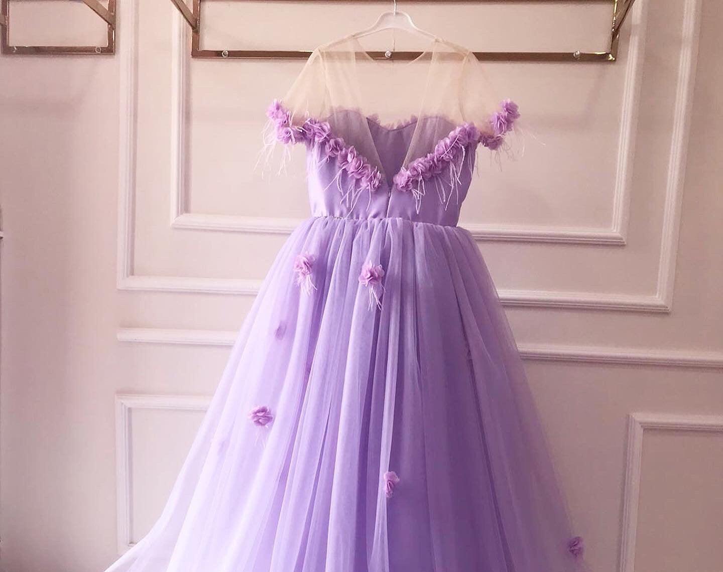 Rebecca Mother Lilac Dress - MyBabyByMerry 