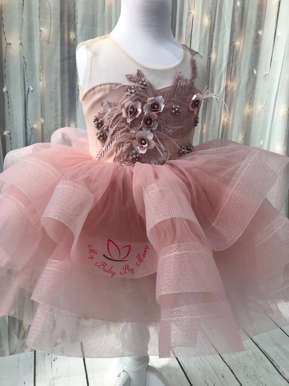 Olivia blush flower girl dress Baby Girl Dress for Special Occasion