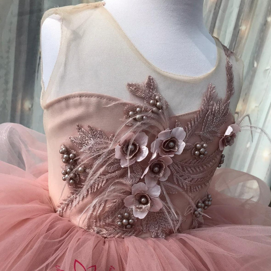 Olivia blush flower girl dress Baby Girl Dress for Special Occasion