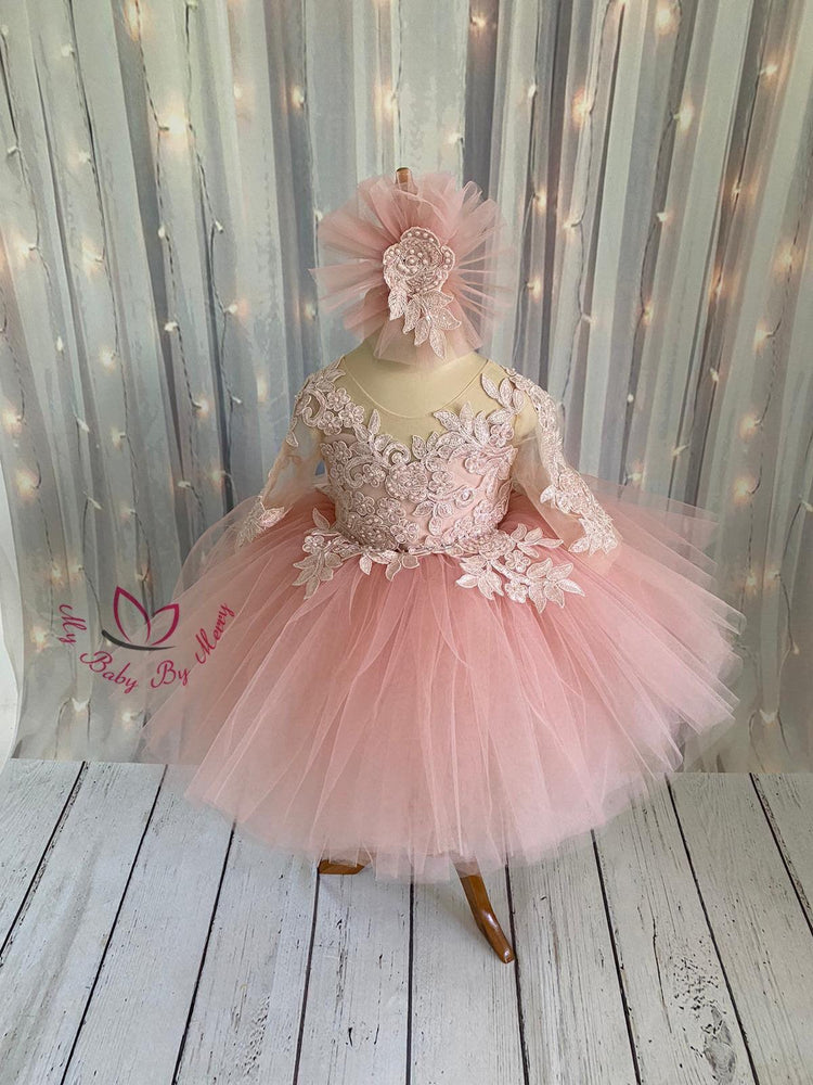 Lace Tutu Pink Dress