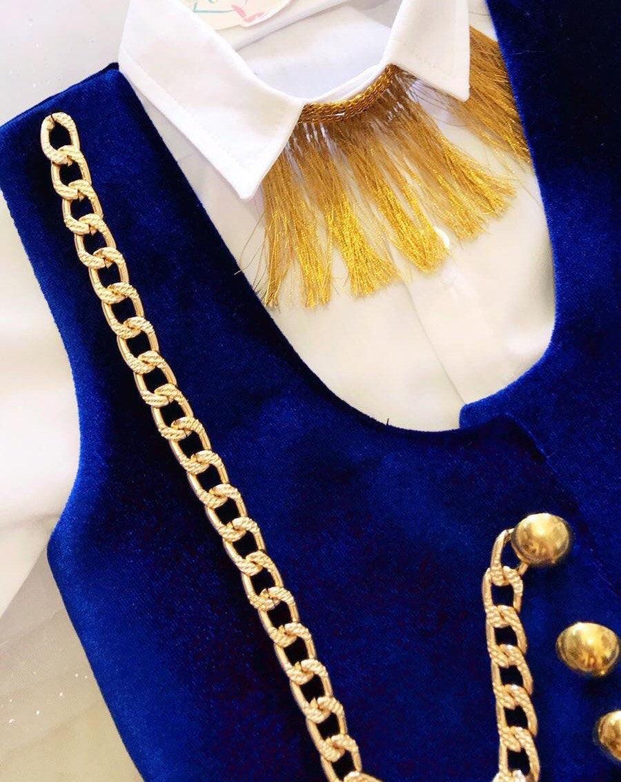 Adorable baby boy jumpsuit in royal blue, featuring a comfortable and stylish design. Perfect for everyday wear or special occasions, this jumpsuit offers a vibrant color and a cozy fit for your little one. Baby Girl Dress for Special Occasion
