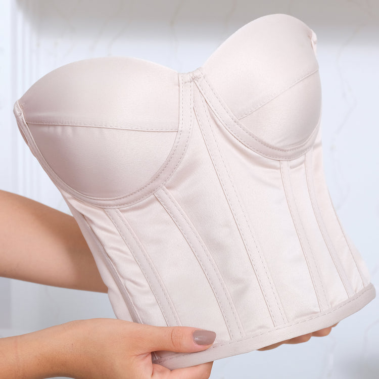 Beige women bustier Corset