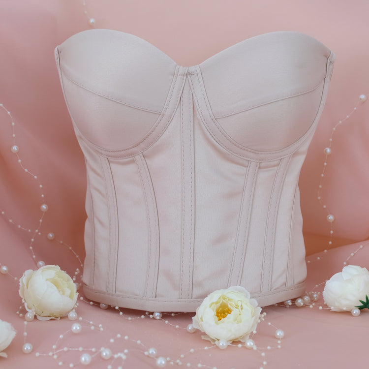 Beige women bustier Corset