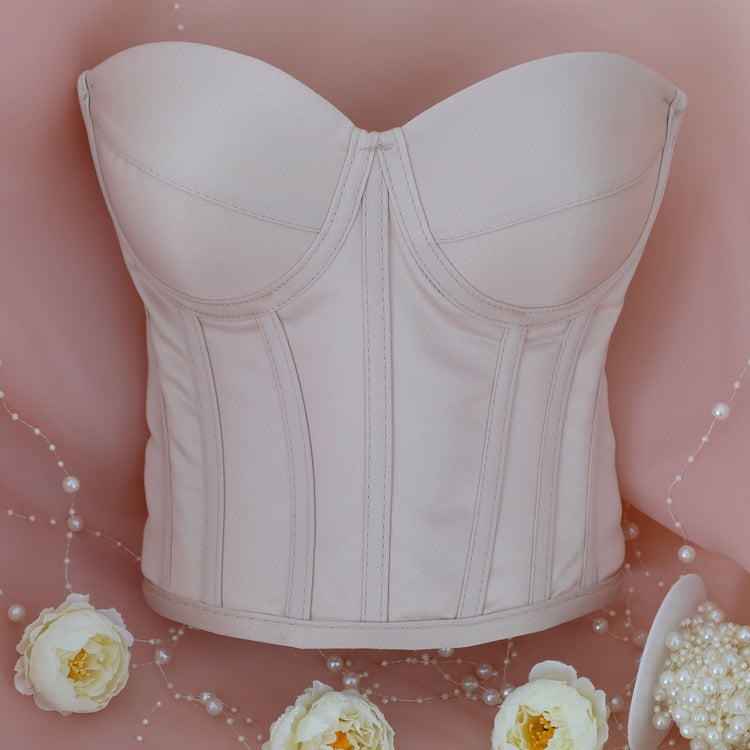 Beige women bustier Corset