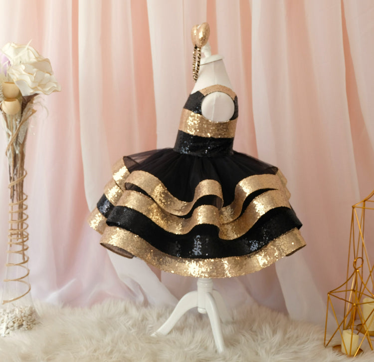 Baby Toddler Bee Tutu Dress, Sequin Girl Toddler Honey Bee Birthday First Bee Day Or Halloween Costume, Queen Bee Girl Dress with accesory